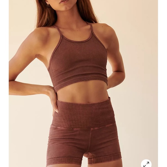 NWOT Free People Movement Good Karma Running Shorts in Nutmeg size XS/S - Picture 3 of 8